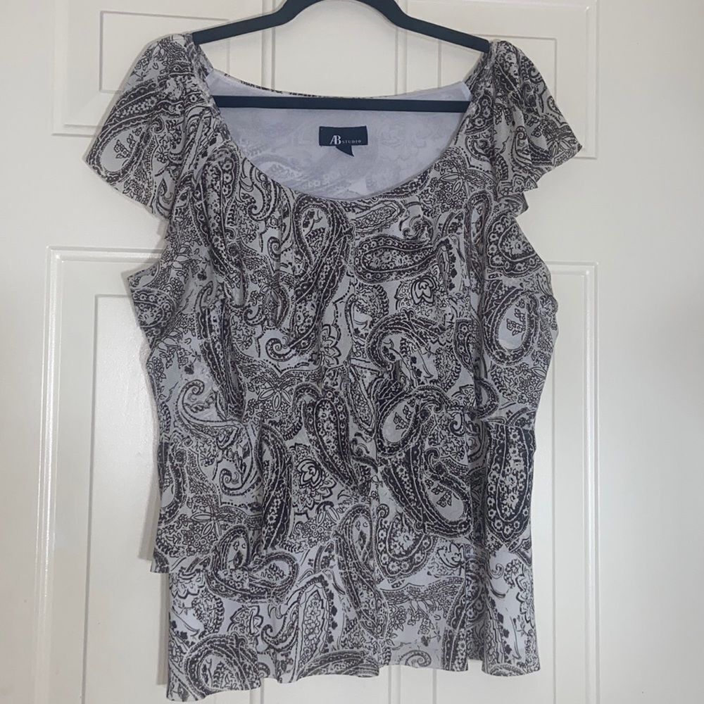 AB Studio Women Top Blouse Size XL